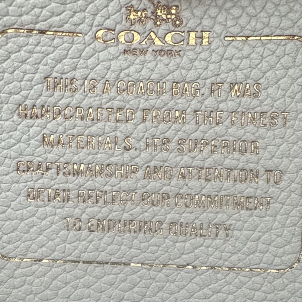 Coach Taupe Leather Shoulder Bag - Picture 2 of 10